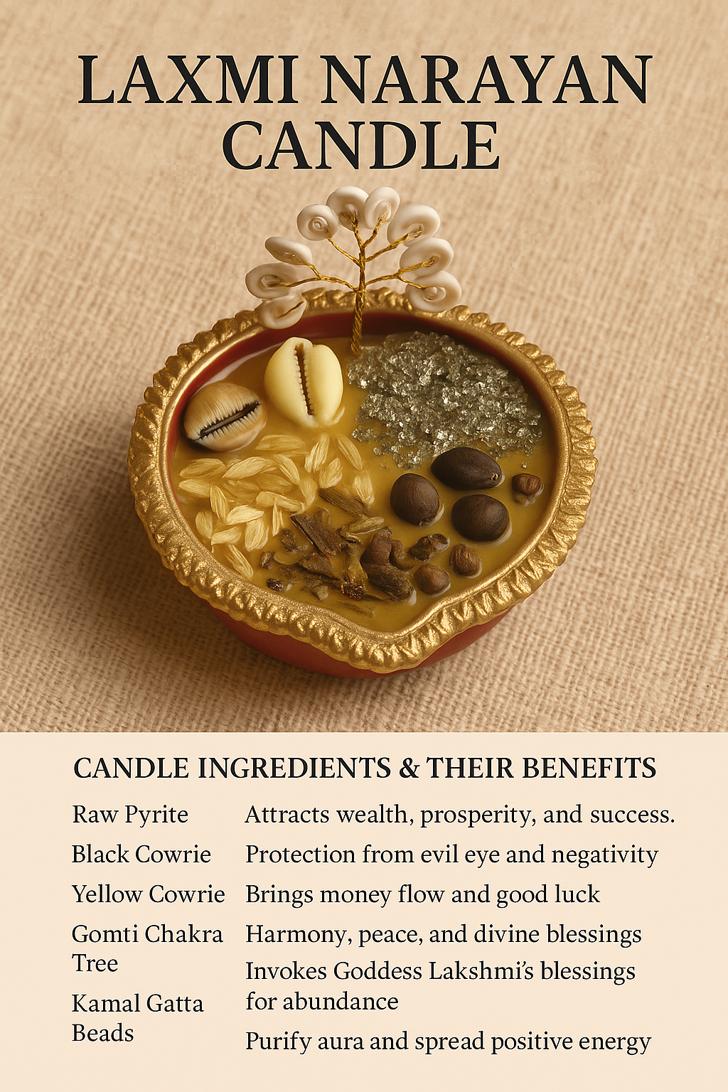 Laxmi Narayan Puja Candle – Divine Prosperity & Blessing Candle