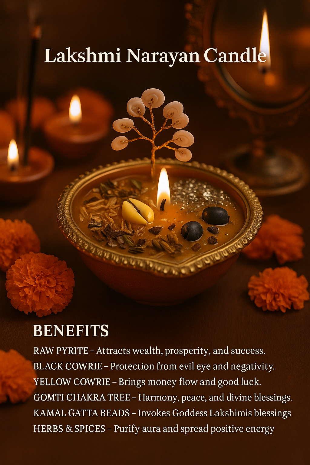 Laxmi Narayan Puja Candle – Divine Prosperity & Blessing Candle